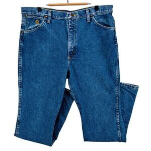 Wrangler George Strait Cowboy Cut Jeans Men’s 36x32 Blue Western Denim Zip Fly